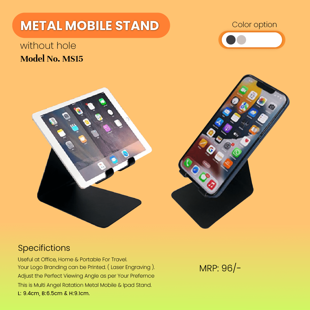 Compact Metal Mobile Stand Portable and Functional