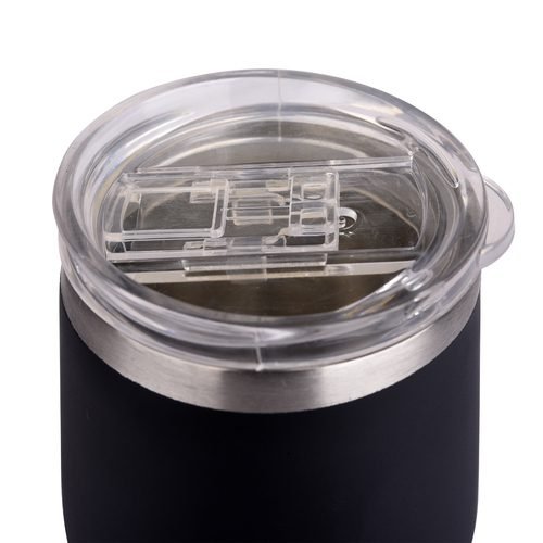300ml Black Matte Finished Stainless Steel Kulhad Mug - Image 3
