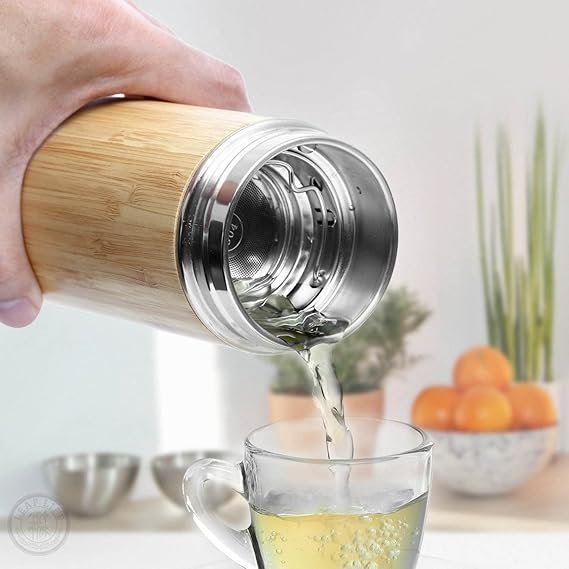 Bamboo Water Bottle - Sip Sustainably, Hydrate Naturally - Image 5