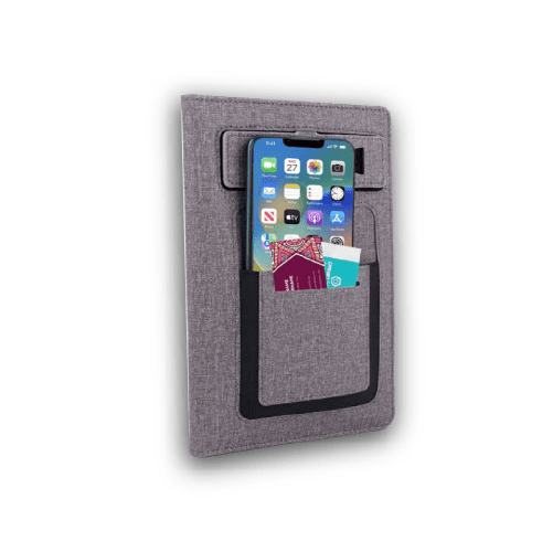 A5 Leather Diary With Phone Stand, Card & Mobile Pocket Diary - Image 4