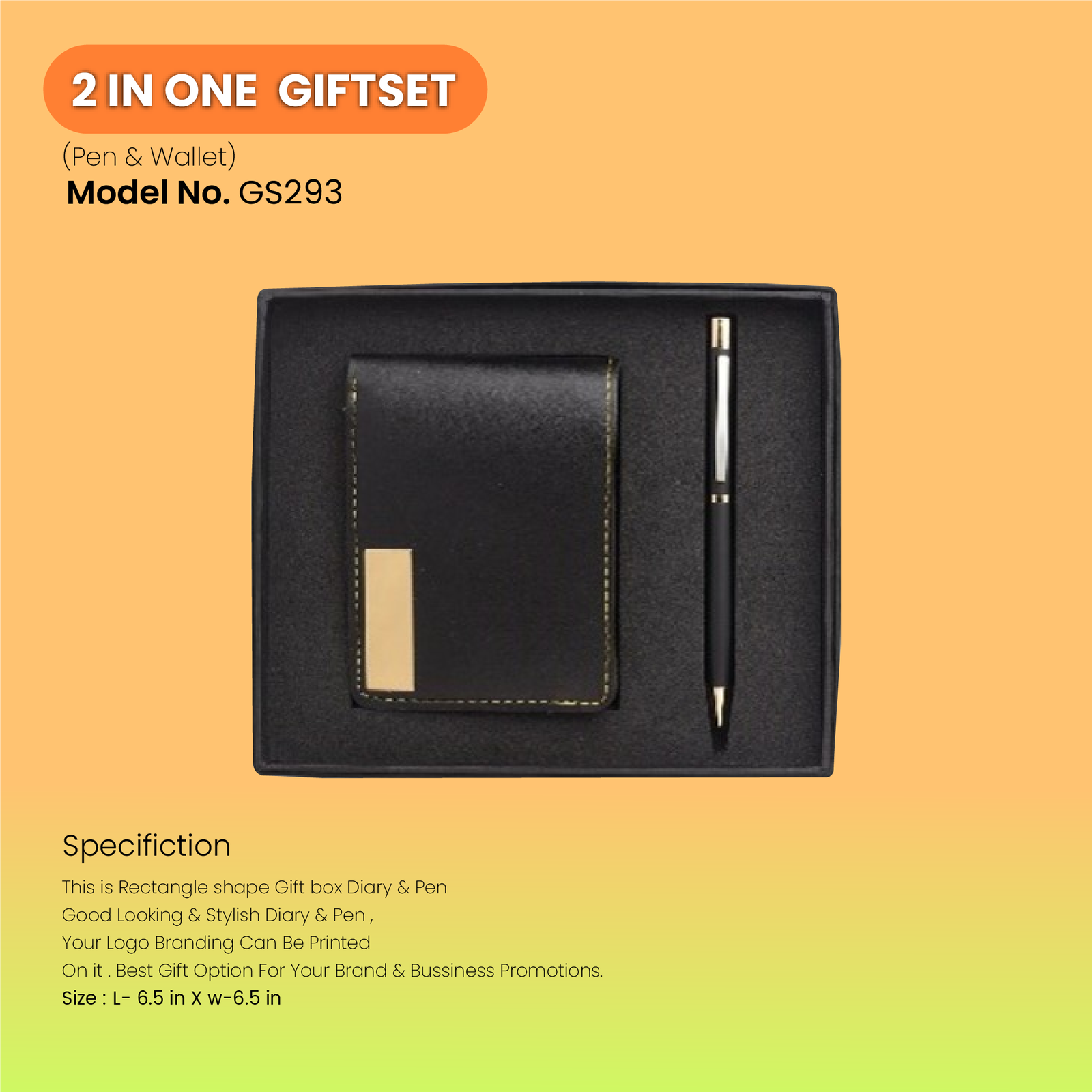 Personalized 2-in-1 Gift Set Pen and Wallet