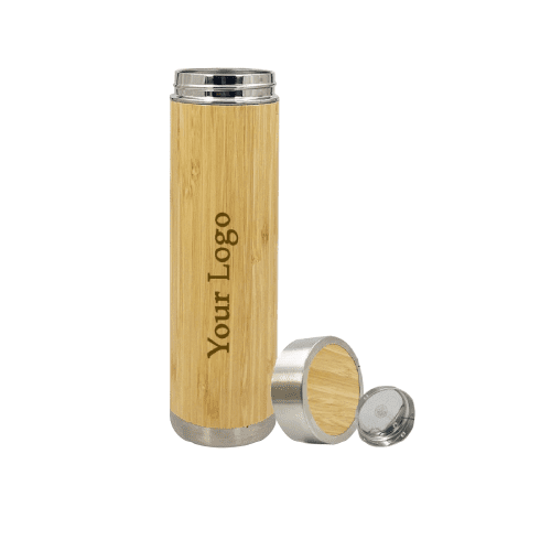 Customized Wooden Stainless Steel Flask Water Bottle - Image 2
