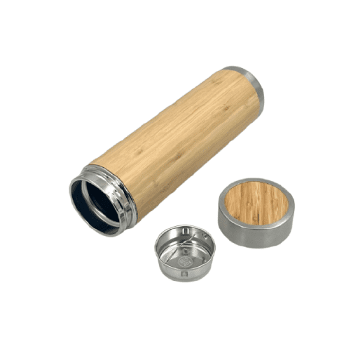 Customized Wooden Stainless Steel Flask Water Bottle - Image 4
