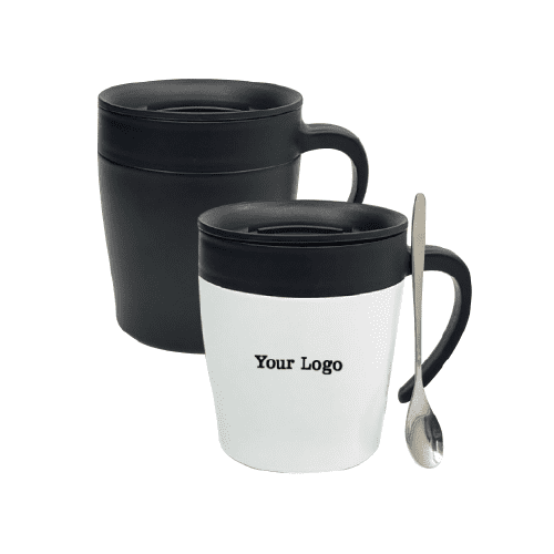 Steel Vacuum Mug With Spoon - Image 4