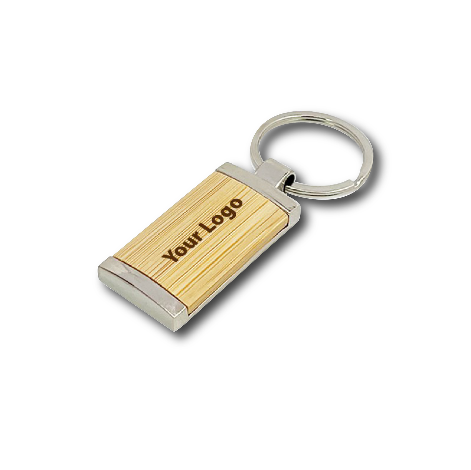 Personalized Wooden Metal Keychains - Image 2