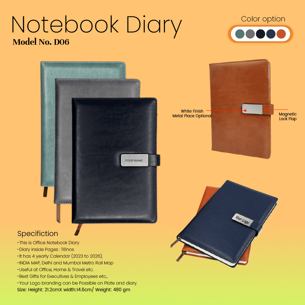 Custom Diary and Pen with Name Gift Combo