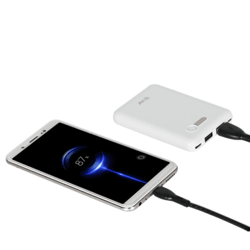 Encore+ 5000mAh-Black & White Power Bank - Image 3