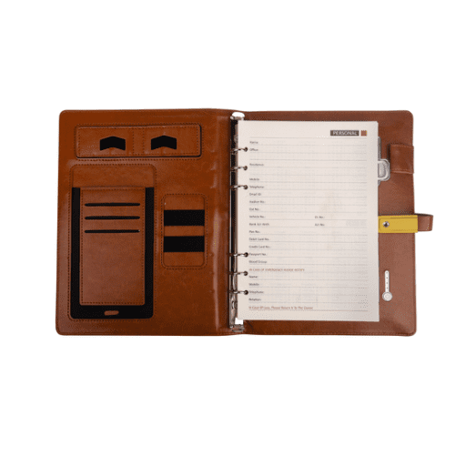 Leather Finished 8000 mAh Power Bank Diary With 16GB Pendrive - Image 4