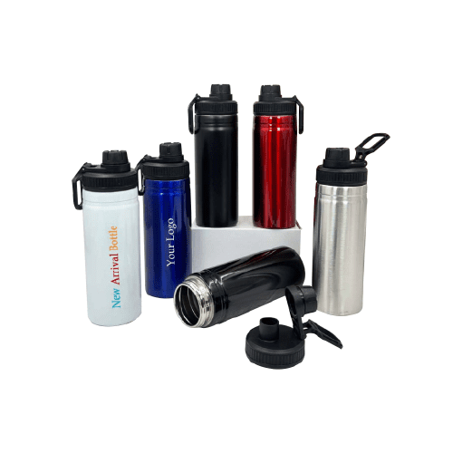 Sport Steel Sipper Water Bottle With Straw - Image 2