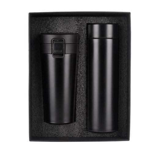 2 in 1 Black Combo Gift Set Bottle and Tumbler - Image 2