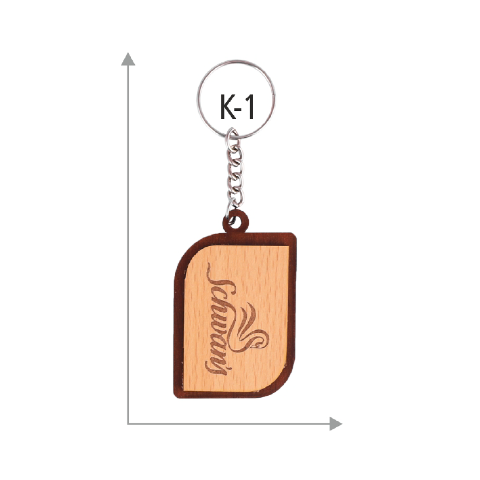 Premium Custom Wooden Keychains: by Offistore Innovation LLP