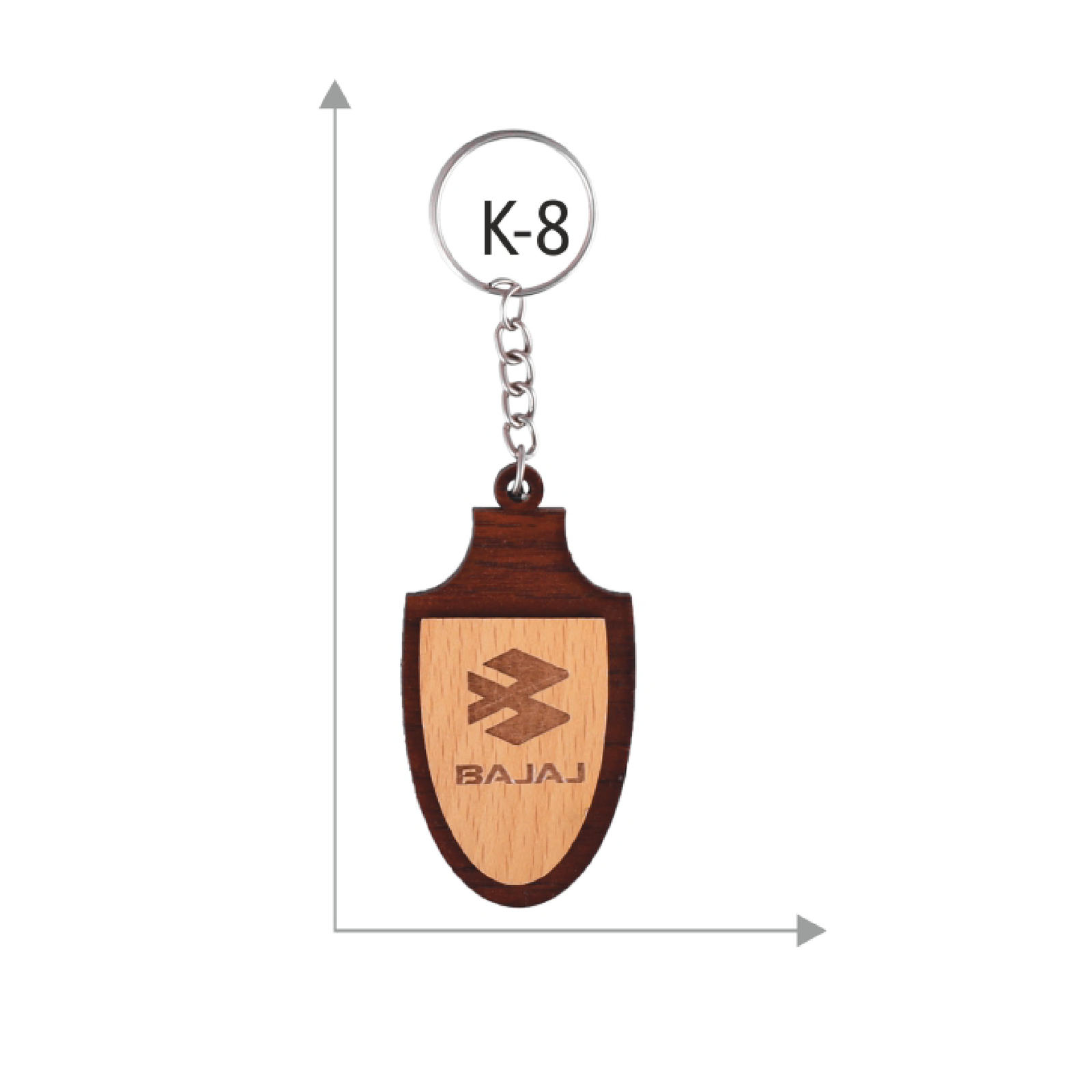 Wooden Keychain With Name - Image 2