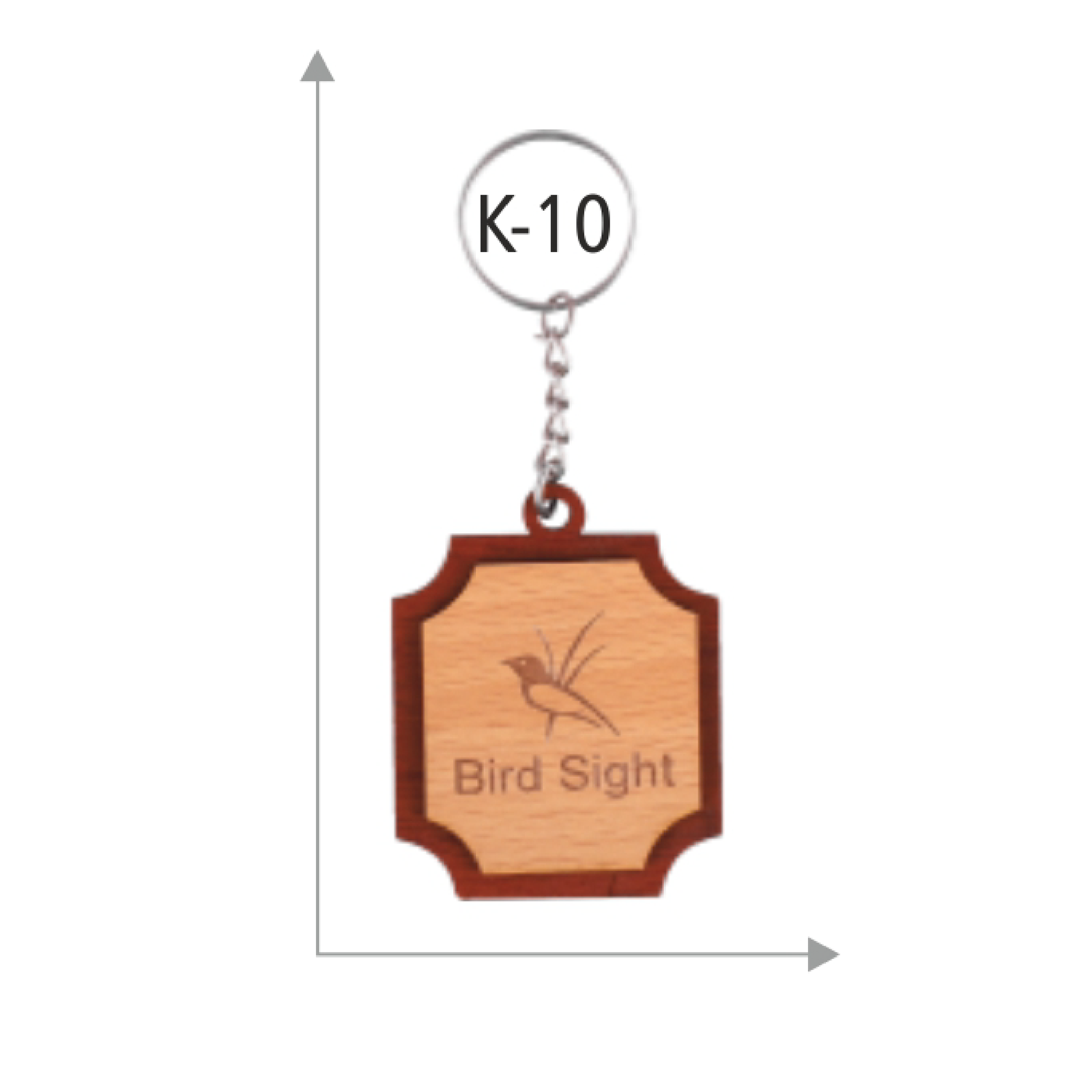 Wooden Keychain With Name - Image 3