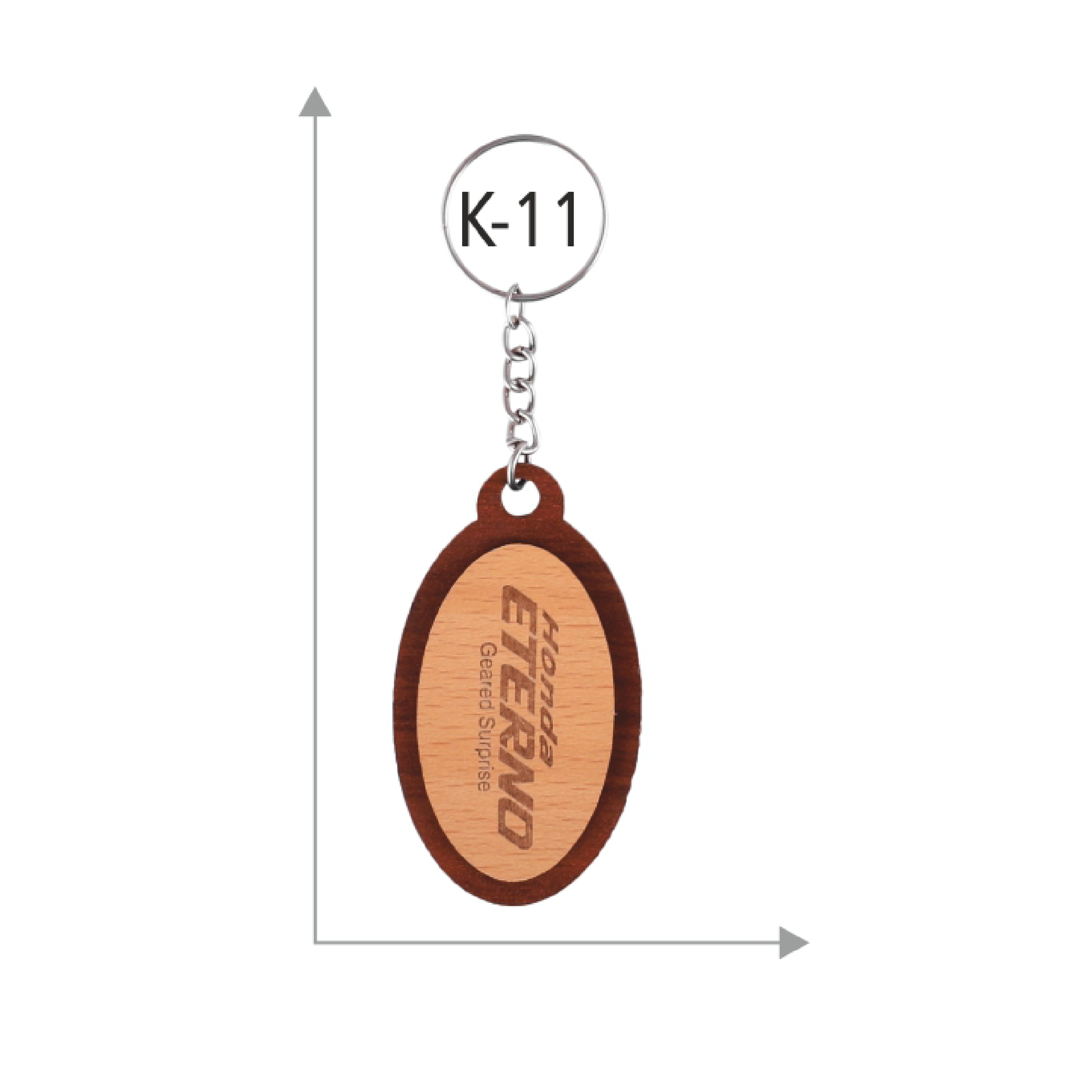Wooden Keychain With Name - Image 4
